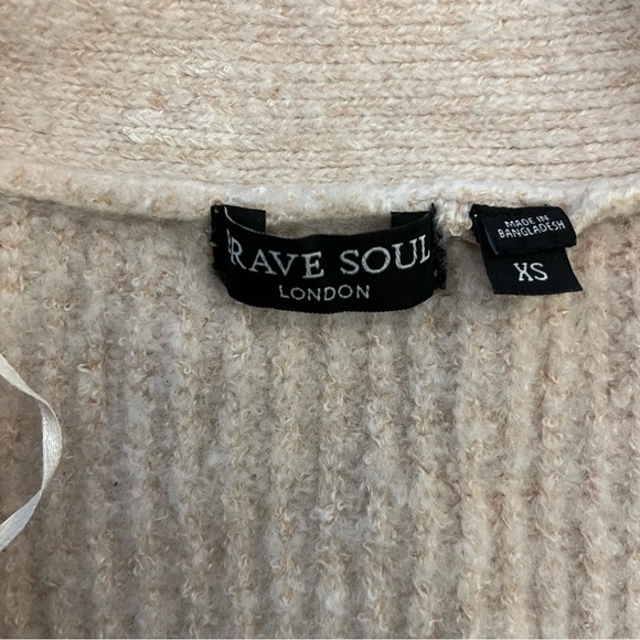 Brave Soul London , Oversized Costal Grandma Cardigan , Sz XS - Picture 7 of 10